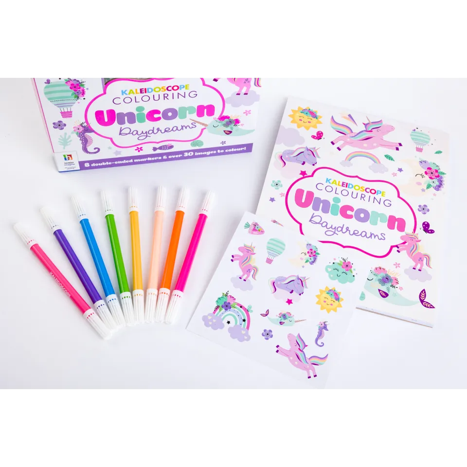 Kaleidoscope Colouring Kit: Unicorn Daydreams