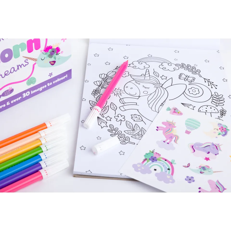 Kaleidoscope Colouring Kit: Unicorn Daydreams