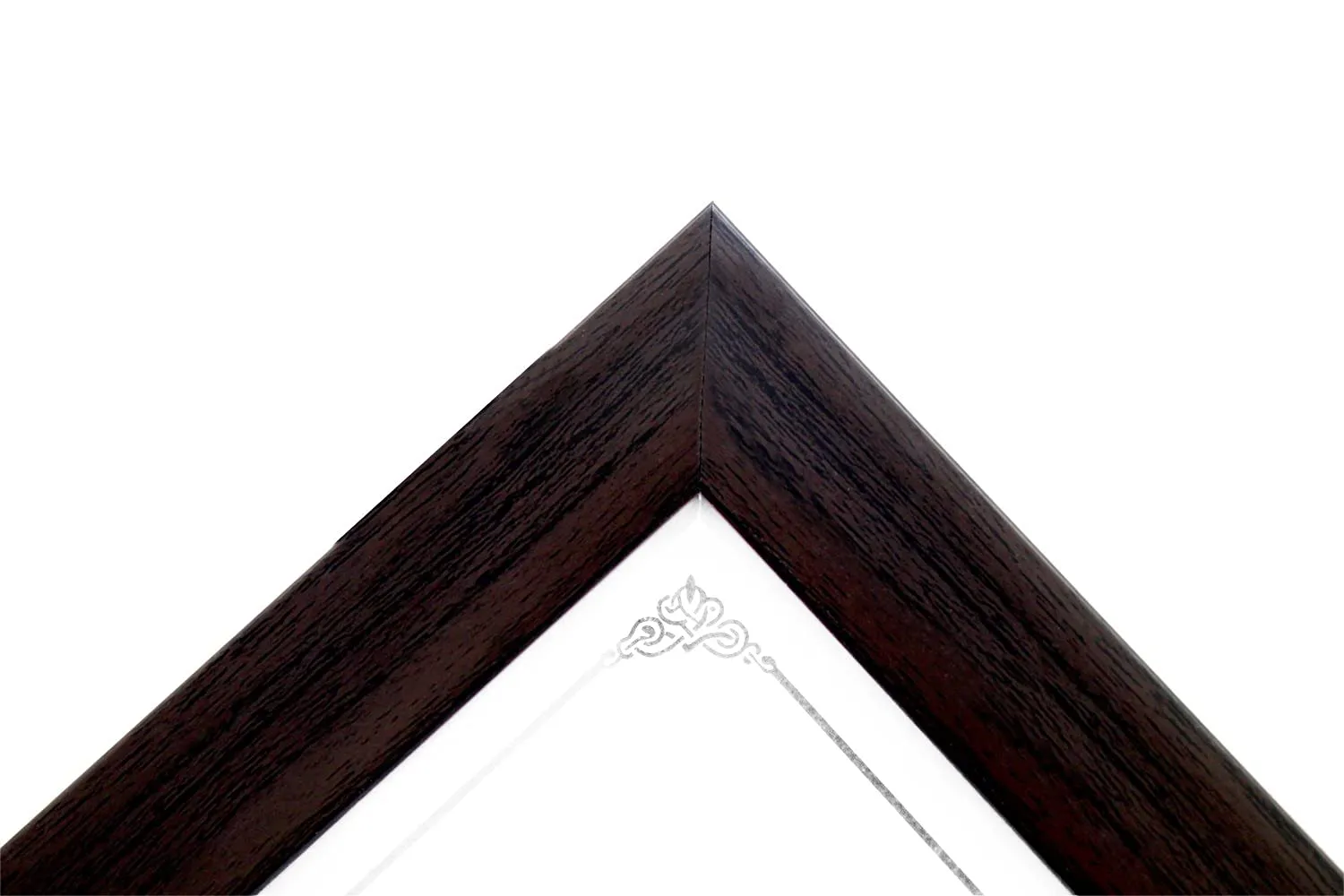 KDM HOME DECOR 1 Pcs 16x20 Inches Flexible Glass & Synthetic Wood Hanging/Table Top High Density Photo Frame for Wall Decoration Dark Brown