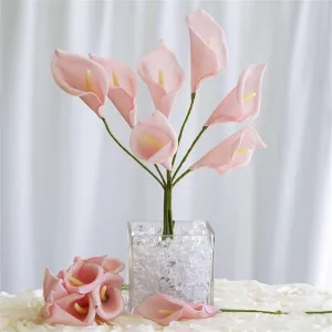 Large Calla Lily Stem Artificial Foam Flowers - Pink