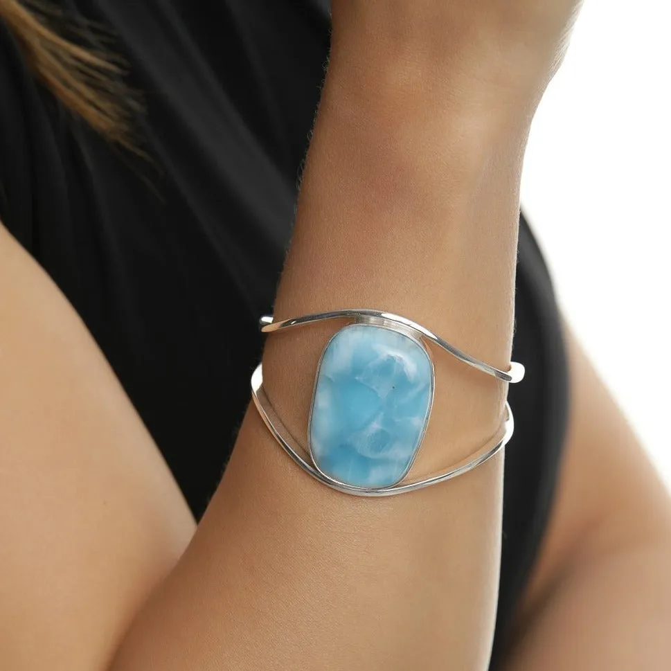 Larimar Cuff Bracelet Astraea