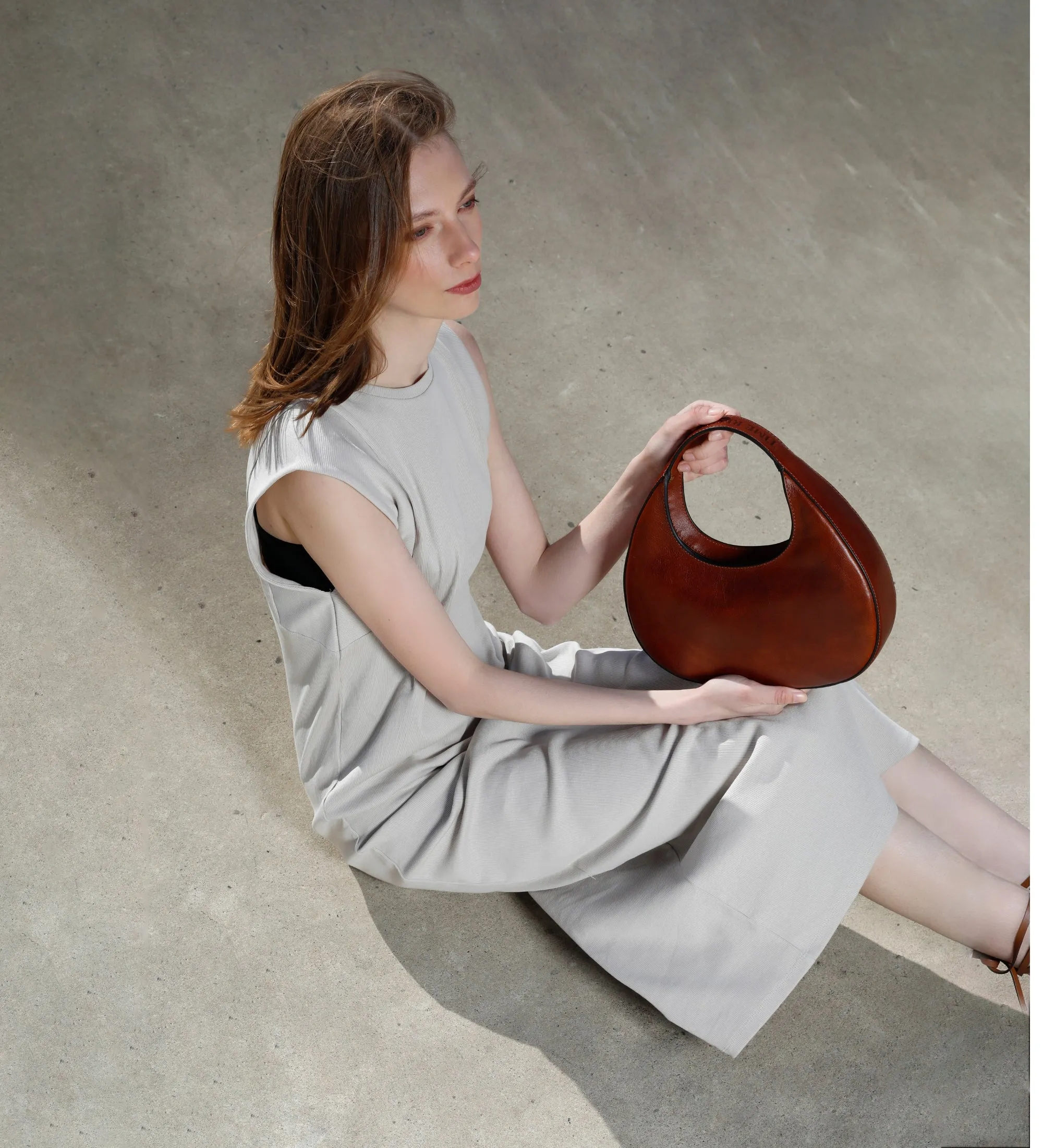 Leather Half-Moon Handbag for Women – The Moonstone