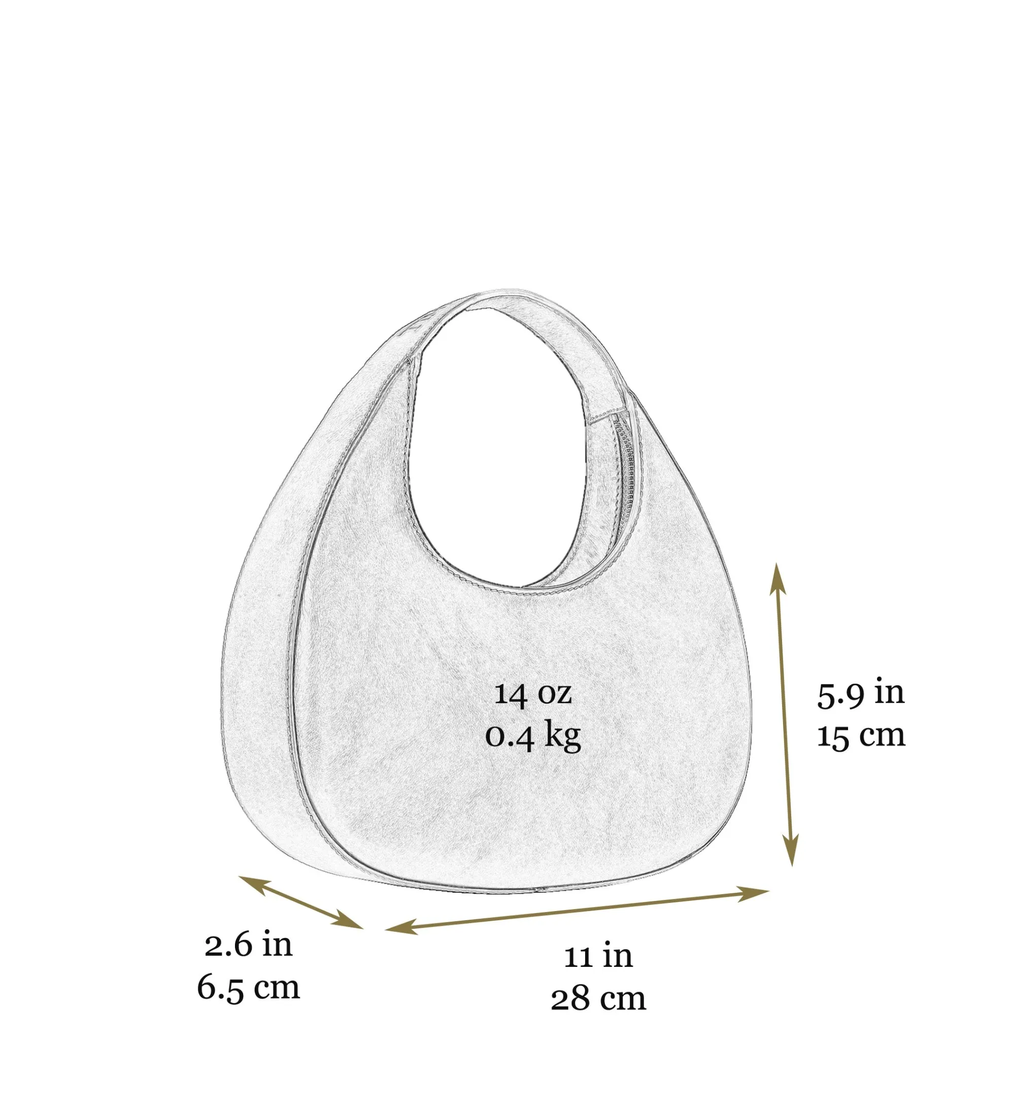 Leather Half-Moon Handbag for Women – The Moonstone