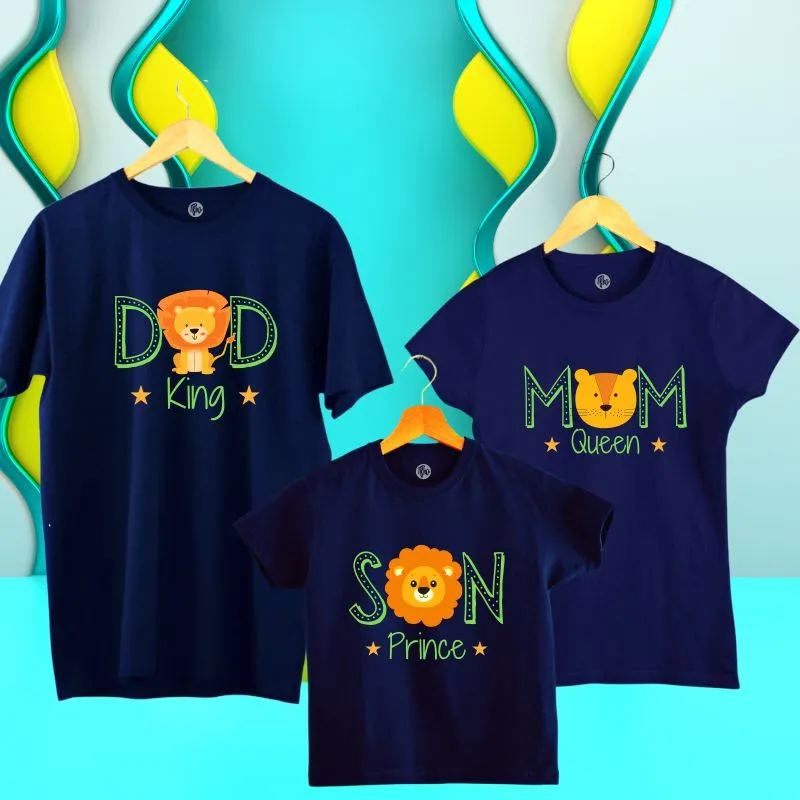 Lion King Theme Matching T-Shirts for Dad Mom & Son