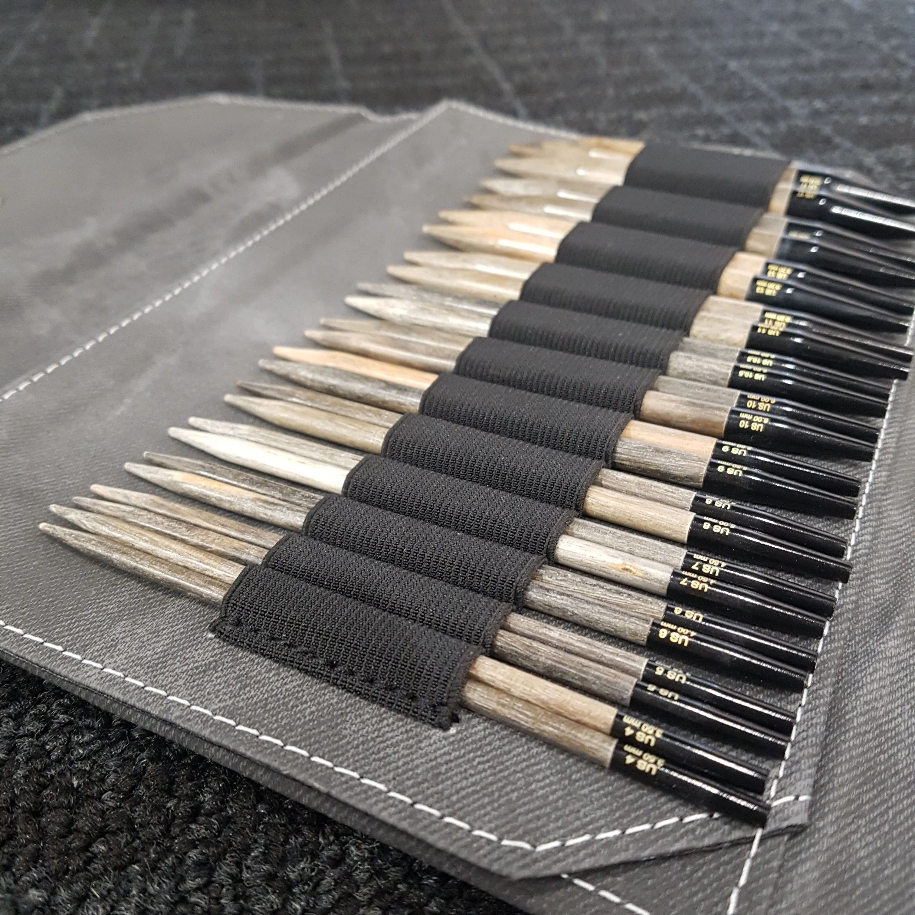 Lykke | Driftwood Interchangeable Needle Set - 5 inch - Grey Denim