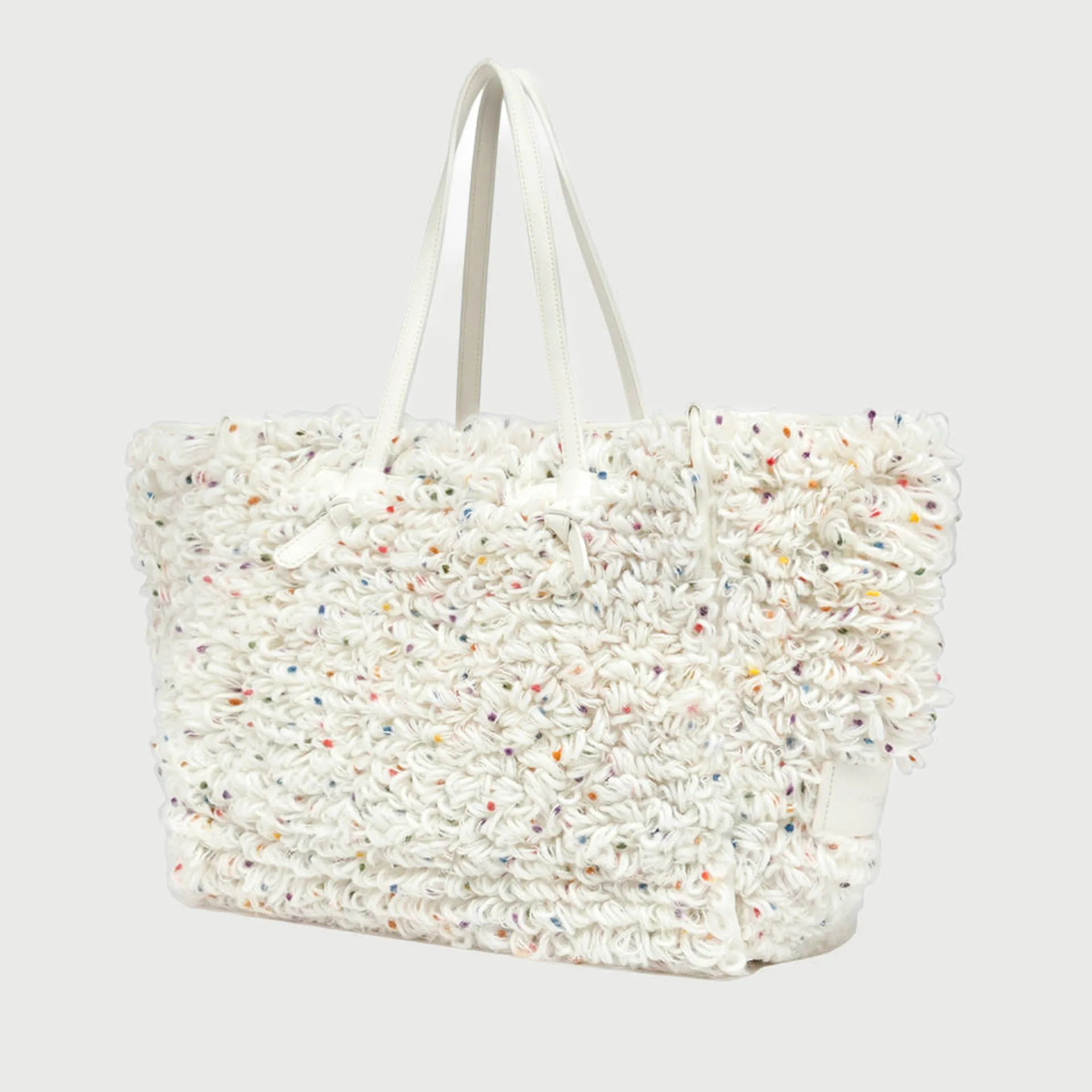 MARCELLA CLUB HANDBAG BS 10680 CRAZY 13671 WHITE