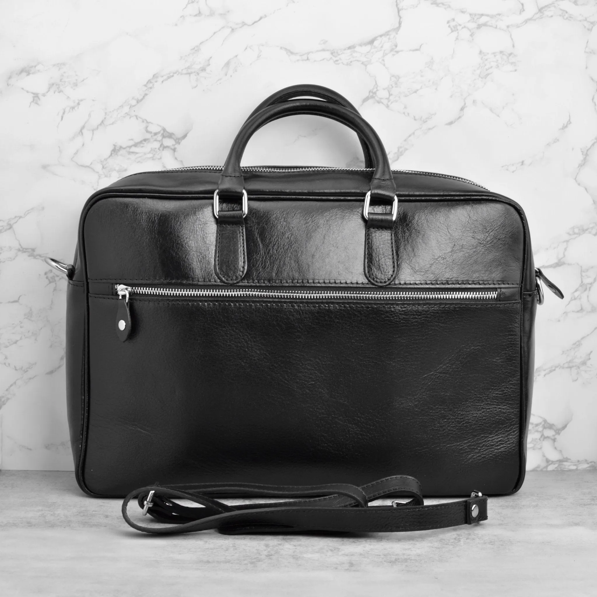 Matteo Italian Leather Briefcase, Made in Italy