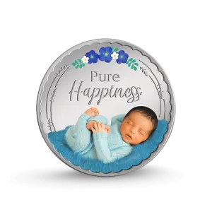 MMTC Gift For Newborn Baby Boy(999.9) 20 Gram Silver Coin (Blue) With certificate