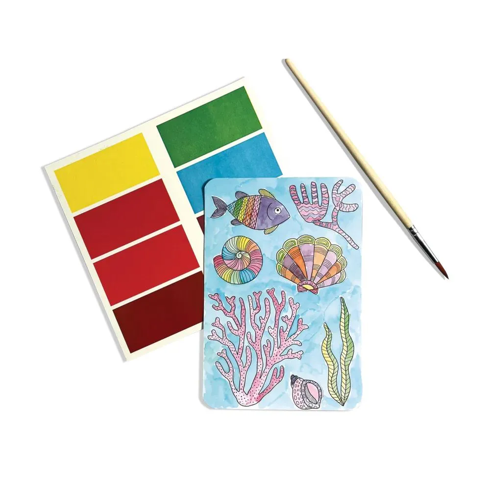 Ooly Scenic Hues DIY Watercolor Art Kit - Ocean Paradise