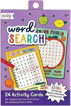 Ooly Word Search Activity Cards