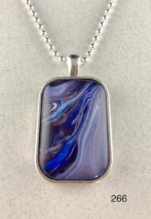 Original Acrylic and Glass Pendant - Handcrafted and One-of-a-Kind (#266)