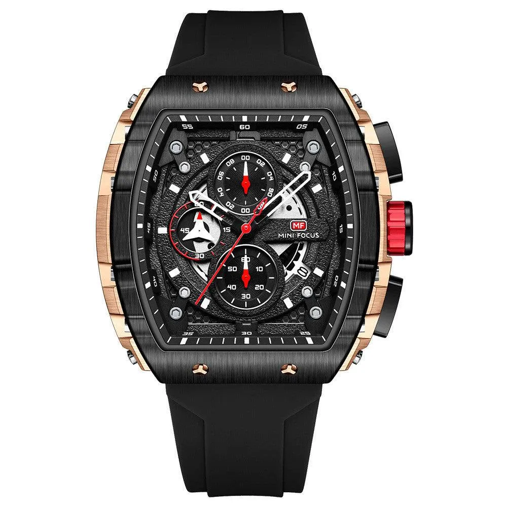 Outdoor Style Tonneau Men's Watch