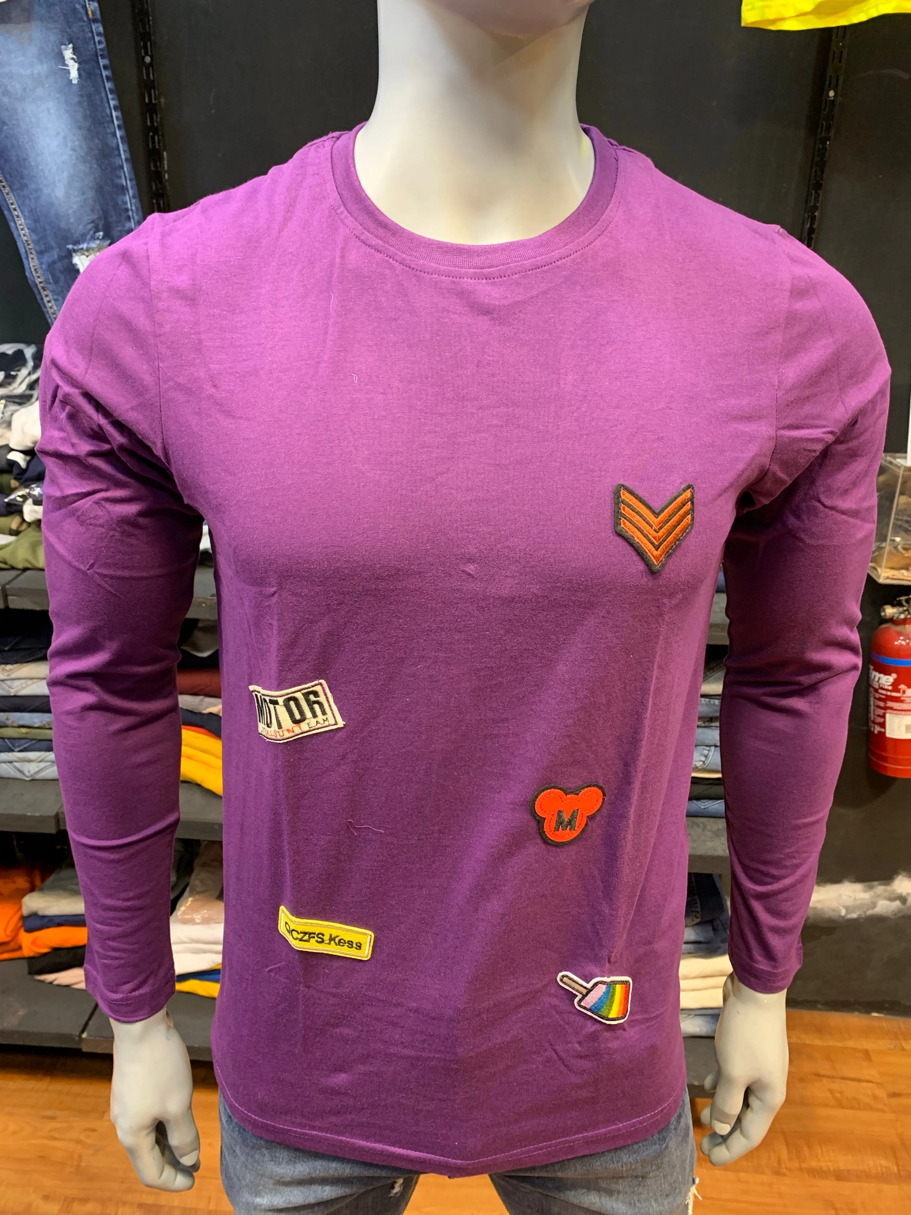 Patch Style Tee Purple