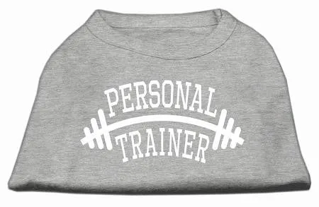 Personal Trainer Screen Print Shirt Grey Sm (10)