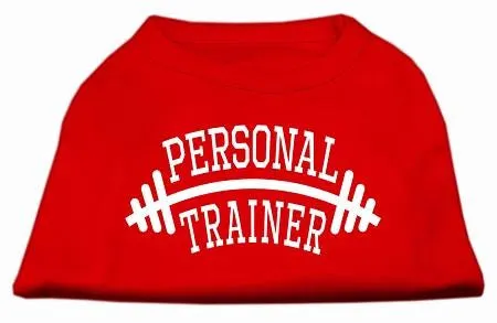 Personal Trainer Screen Print Shirt Red XS (8)