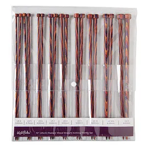 Radiant Straight Knitting Needle Set 14in