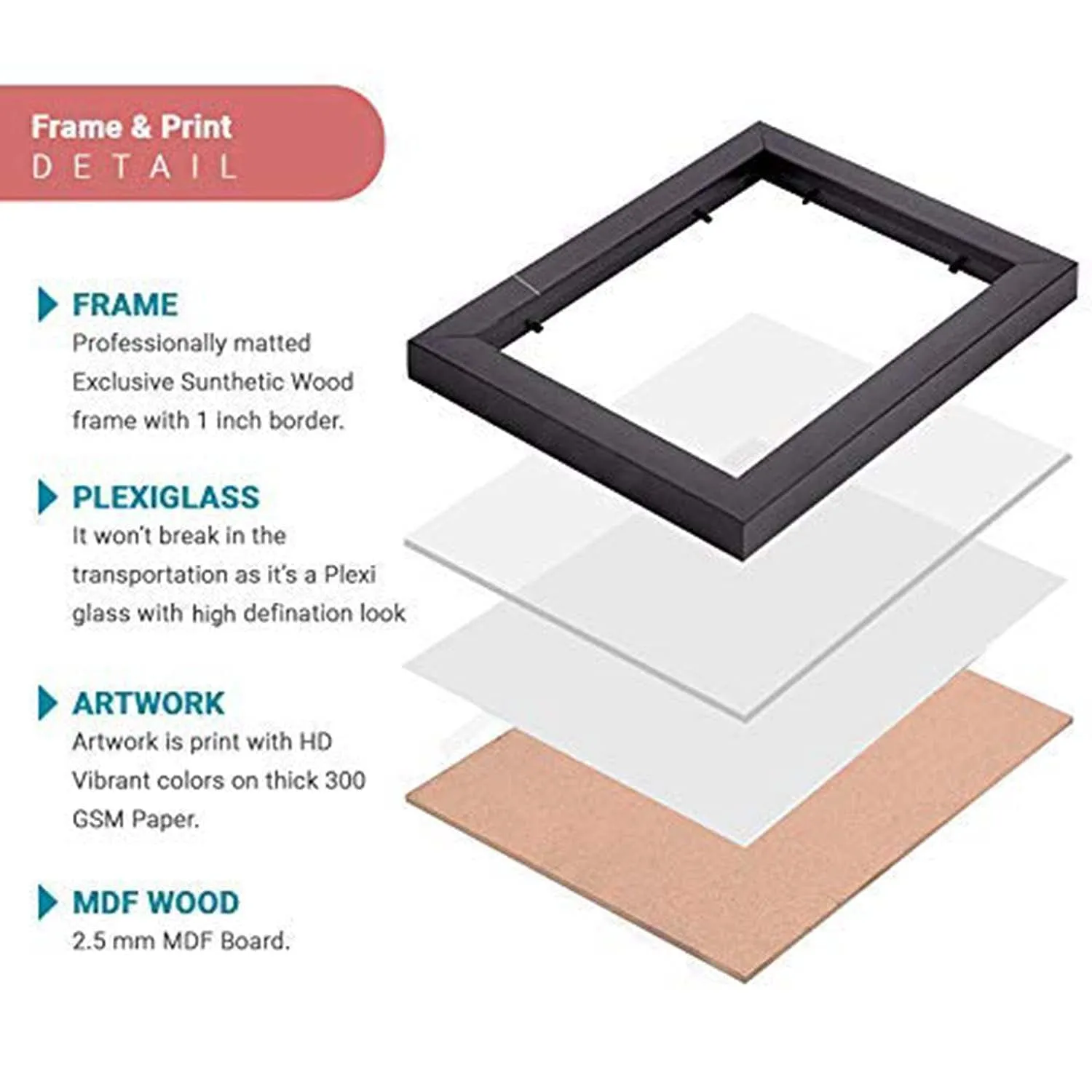 Replix - Customized/Personalized Photo Frame for Gifting- Upload And Customize 15 Photos, Tabletop, Rectangular (Best Friend)