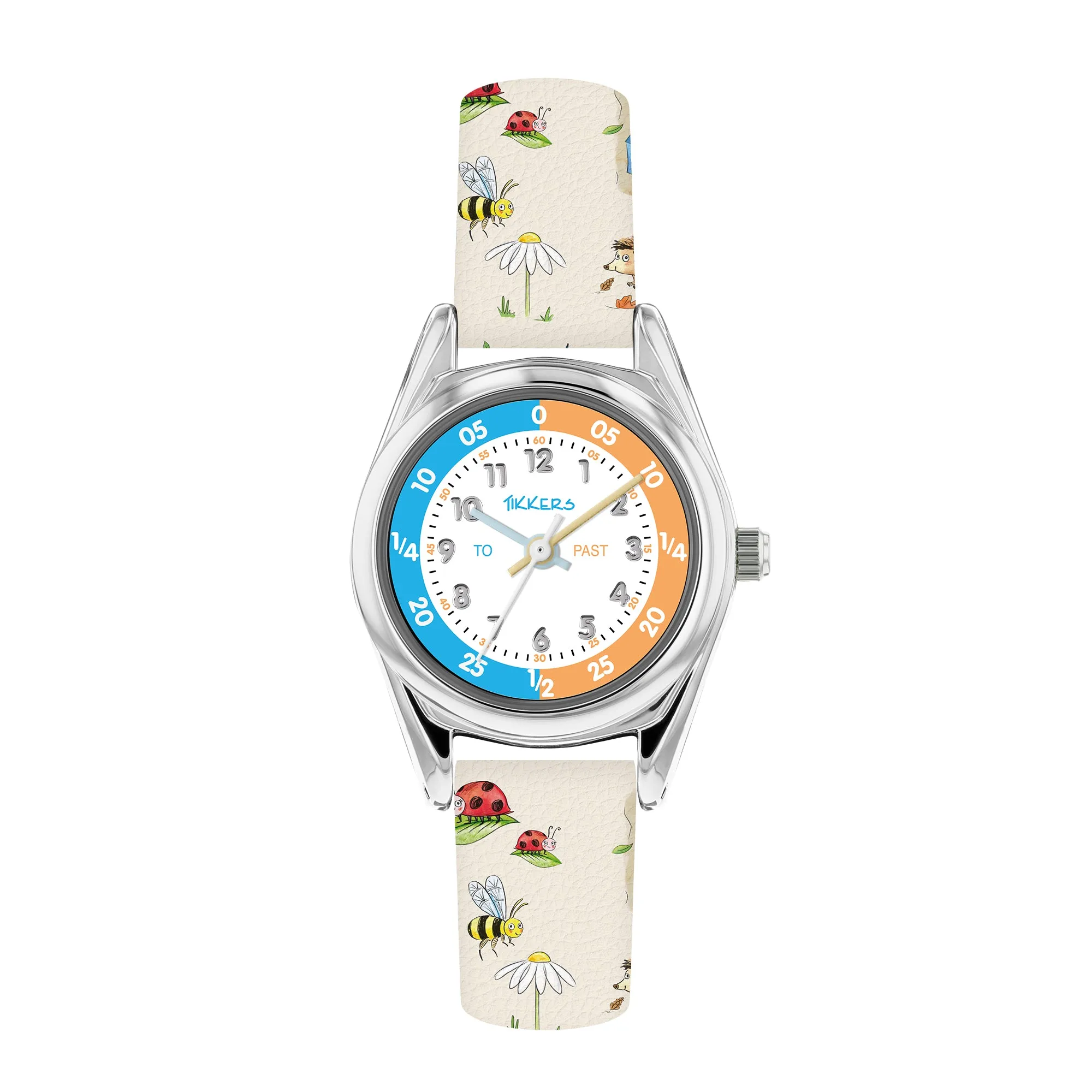 RSPB x Tikkers Wild Things Printed Strap Kids Time Teacher Watch