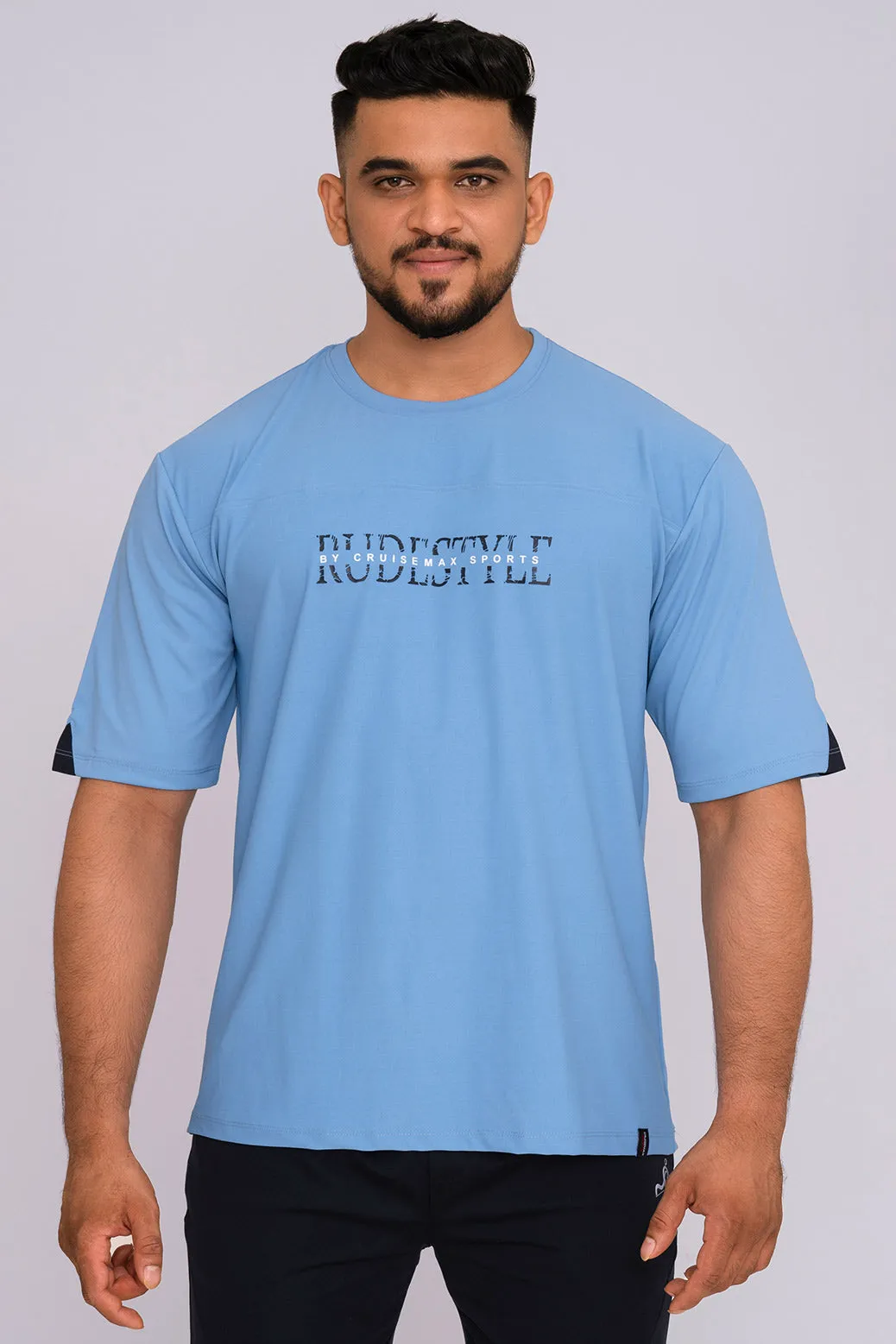 Rudestyle HD oversized T-Shirt - Maya Blue