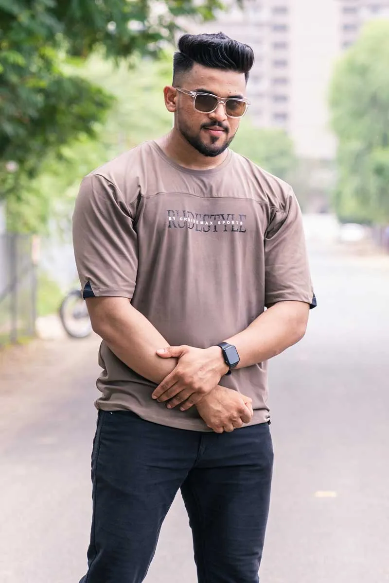 Rudestyle HD oversized T-Shirt - Mud Brown