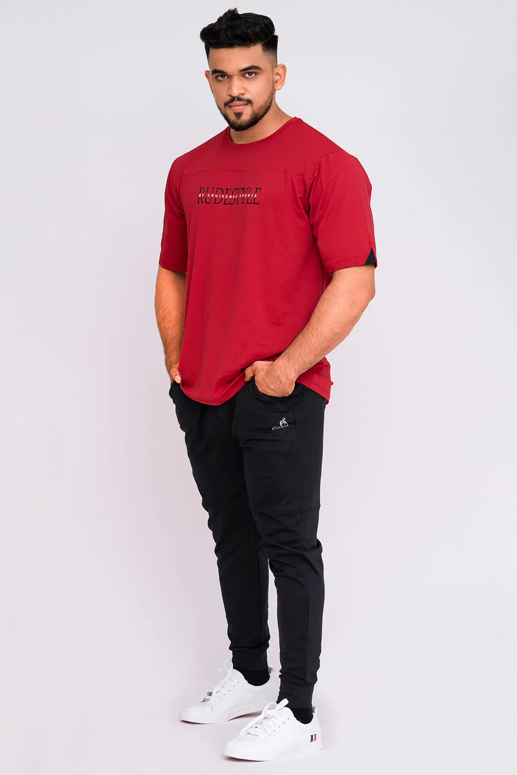 Rudestyle HD oversized T-Shirt - Persian Red