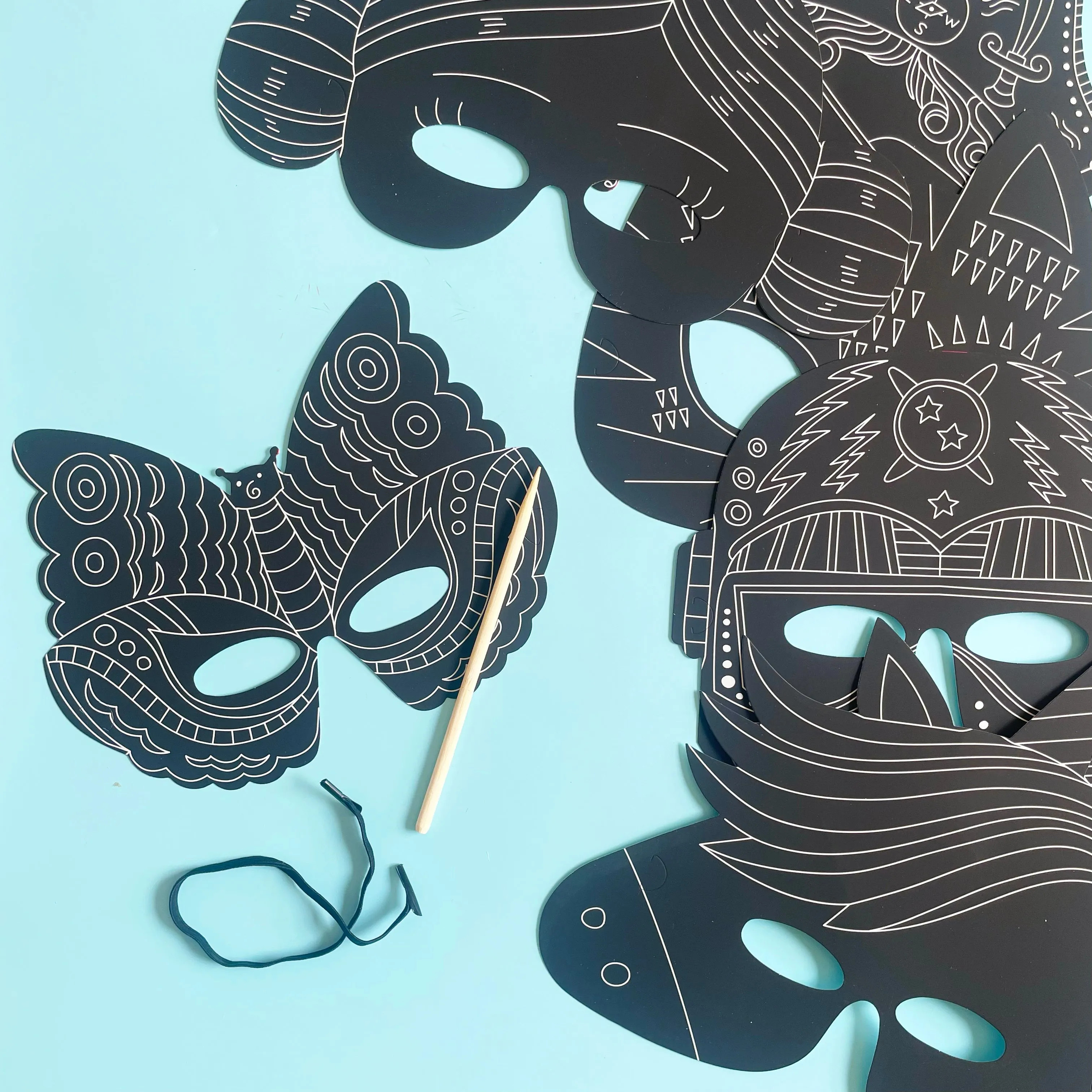 Scratch Paper Masks