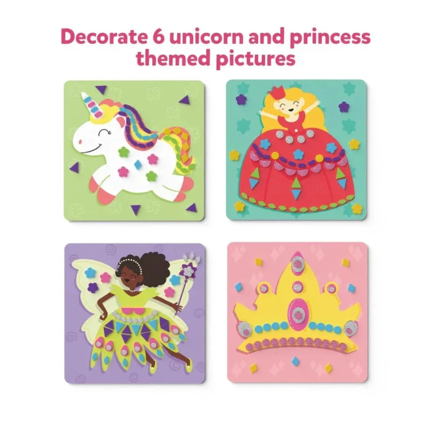 Skillmatics Fun with Foam: Unicorn & Princesses No Mess Sticker Art (Ages 3-7)