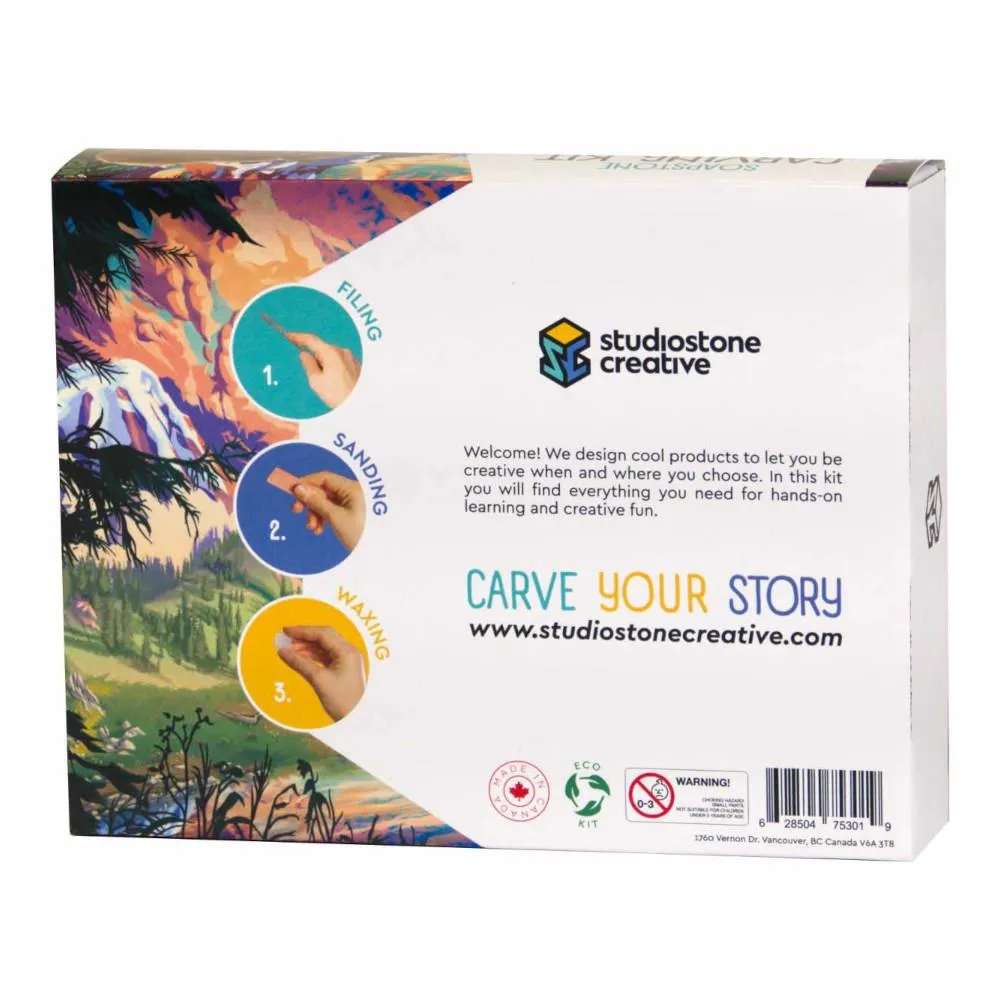 Studiostone Creative Soapstone Carving Kit - Cat