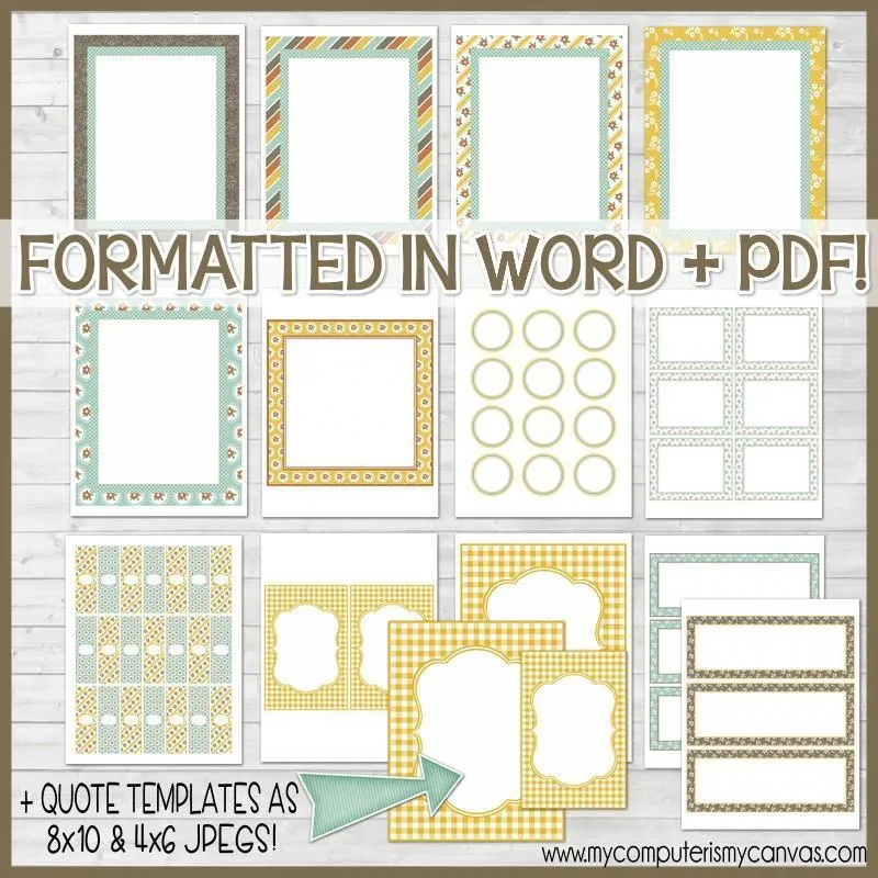 Sunday Lesson Kit #11 {Blank Editable Template} PRINTABLE