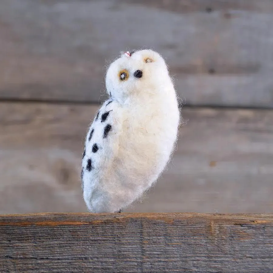 The General Bean Needle Felting Kit - Snowy Owl