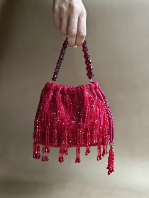 The Pouch Bag in Crimson Red