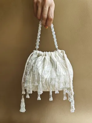 The Pouch Bag in Pearl White