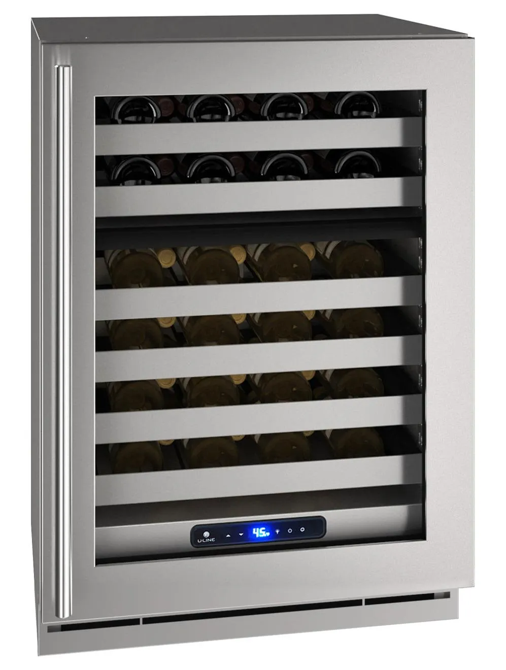 U-Line UHWD524SG01A Hwd524 24" Dual-zone Wine Refrigerator With Stainless Frame Finish and Field Reversible Door Swing (115 V/60 Hz)