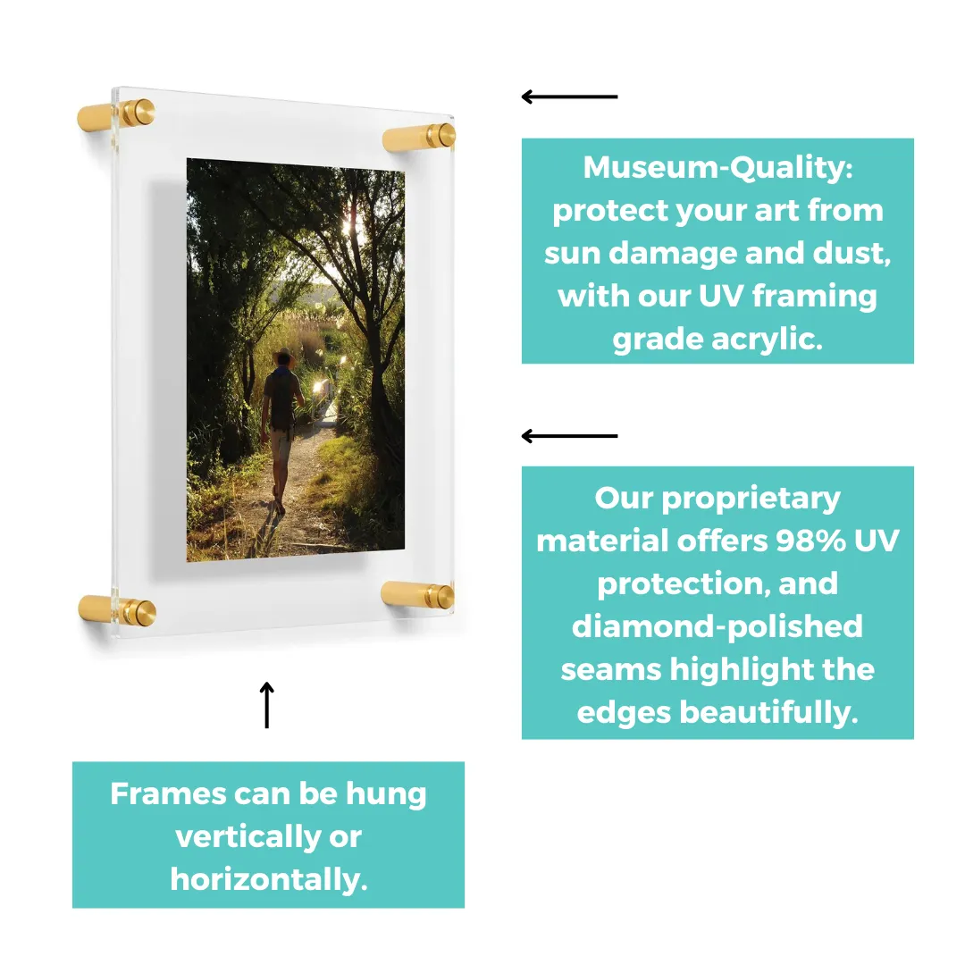 Wedding Collection Double Panel Floating Frames