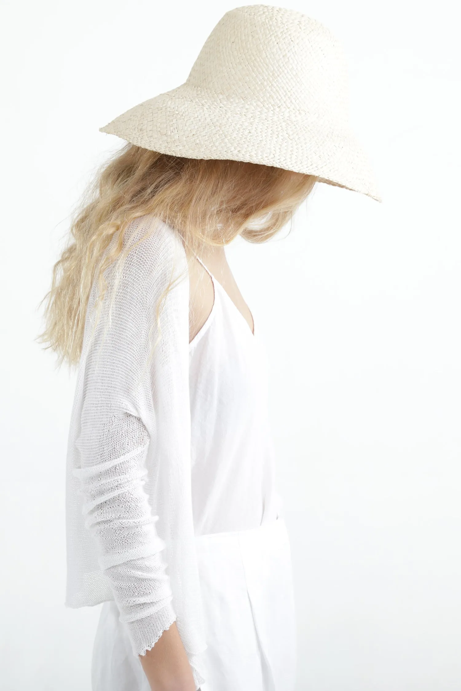 White Short Light Bamboo Cardigan