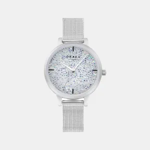 Women's White Analog Stainless Steel Watch V250LXCWMC