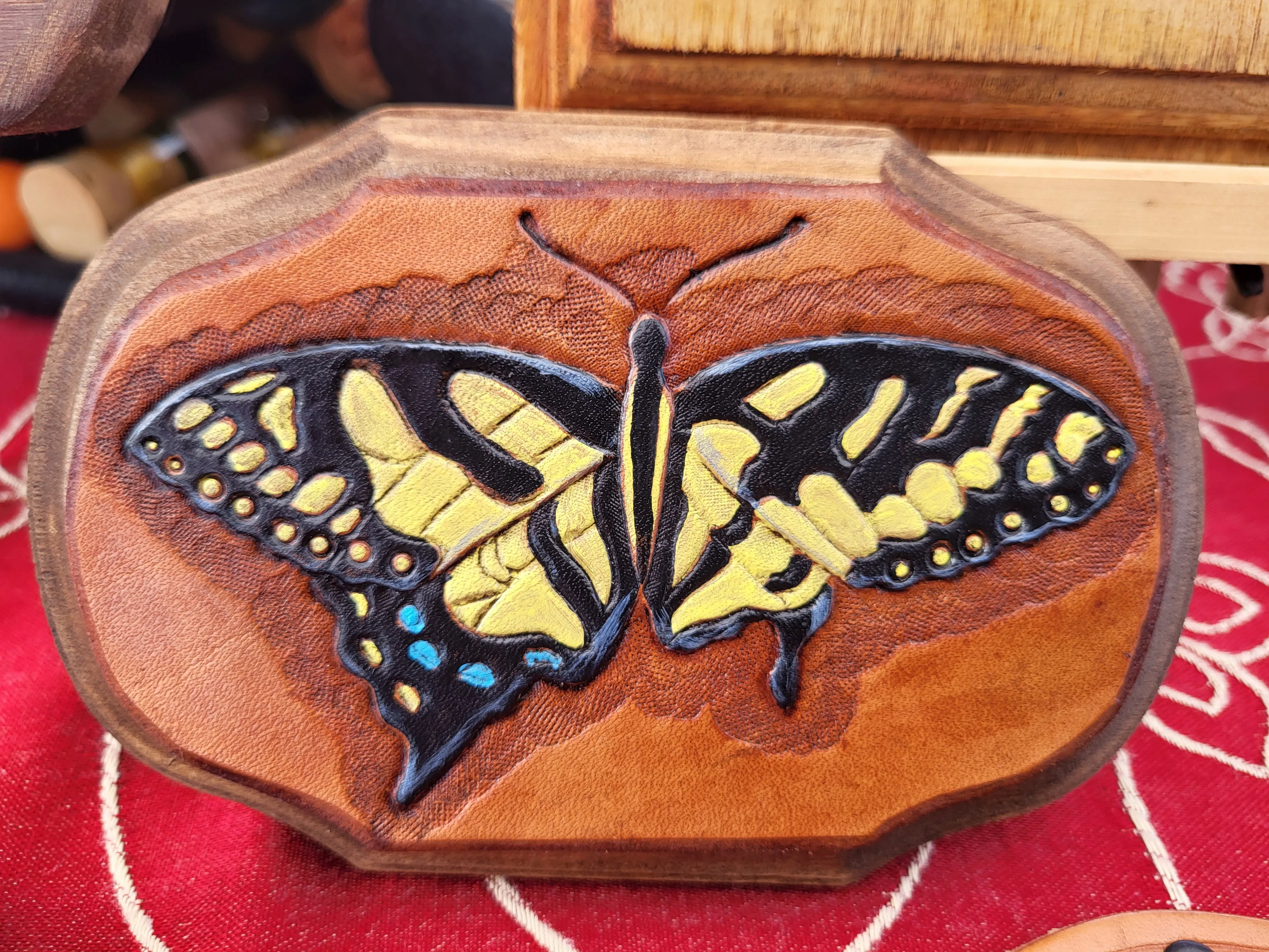 Wood-Backed Leather Art | One-of-a-Kind